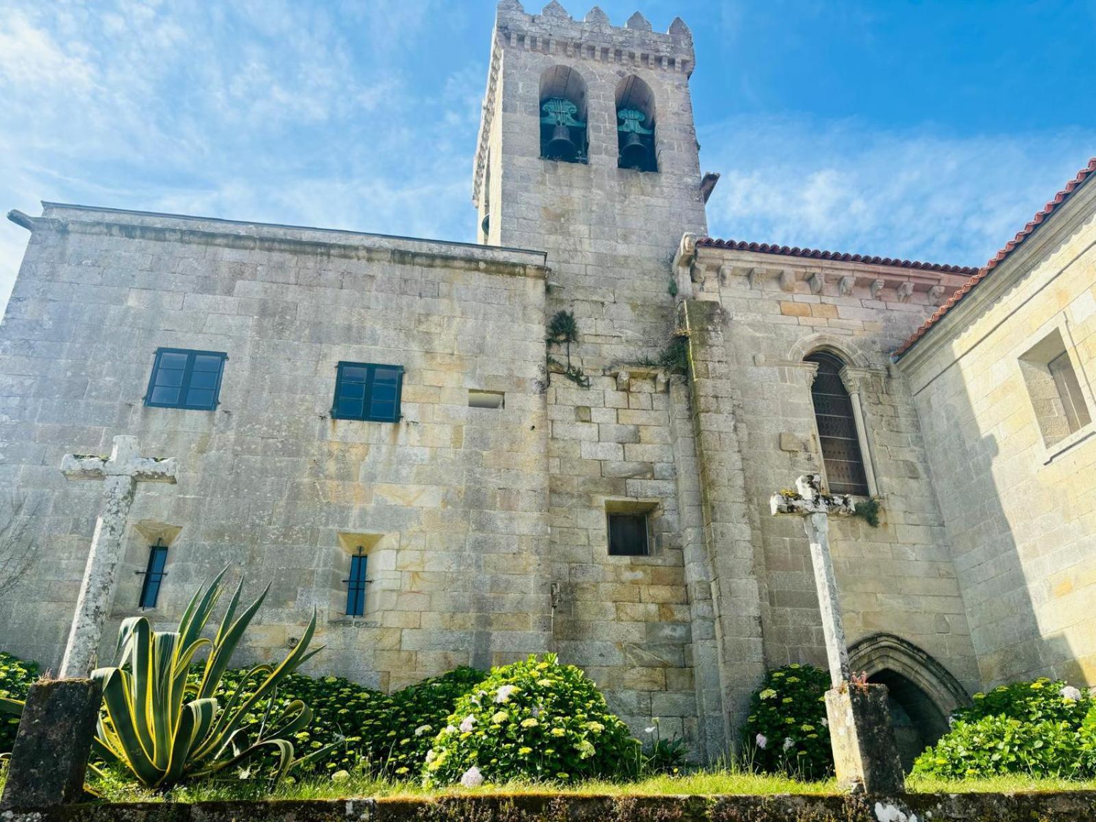 Holibai, Amodino, Agradable Y Hogareno Apto Con Parking, Baiona Esterno foto